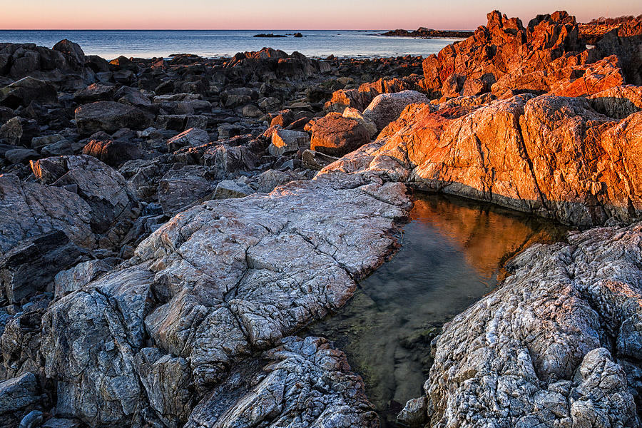Gold Coast First Light On The New Hampshire Coast Photograph by Jeff Sinon