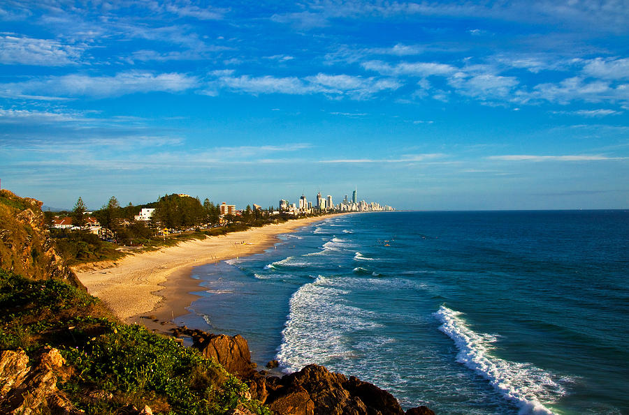 Beach Photograph - Gold Coast North by Darren Burton