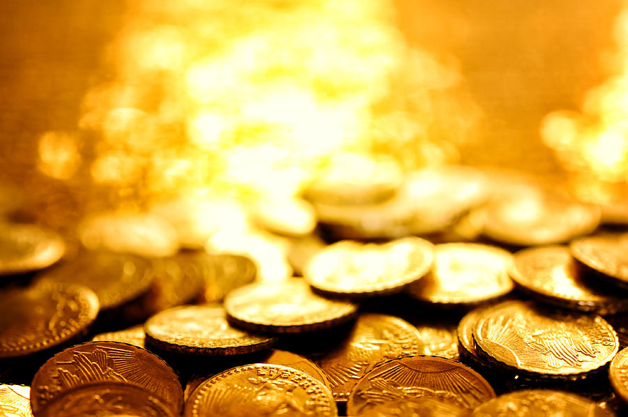 Gold coins Photograph by Brightstars