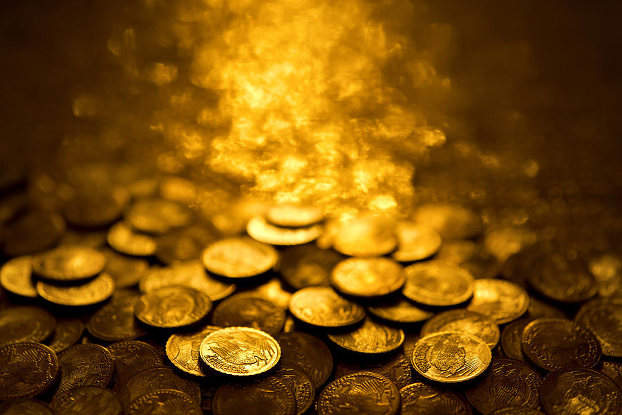Gold coins Photograph by GM Stock Films