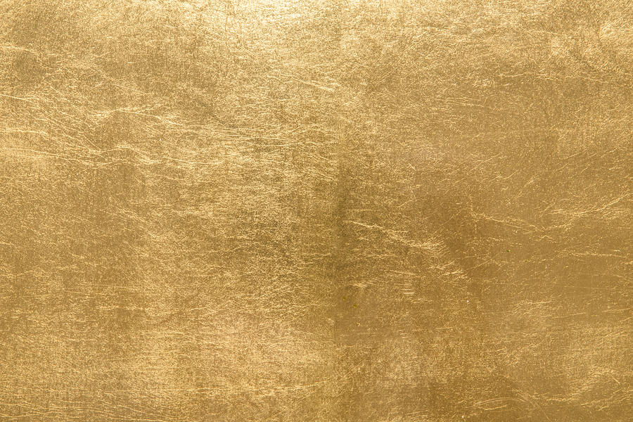 Gold foil texture background Photograph by Katsumi Murouchi