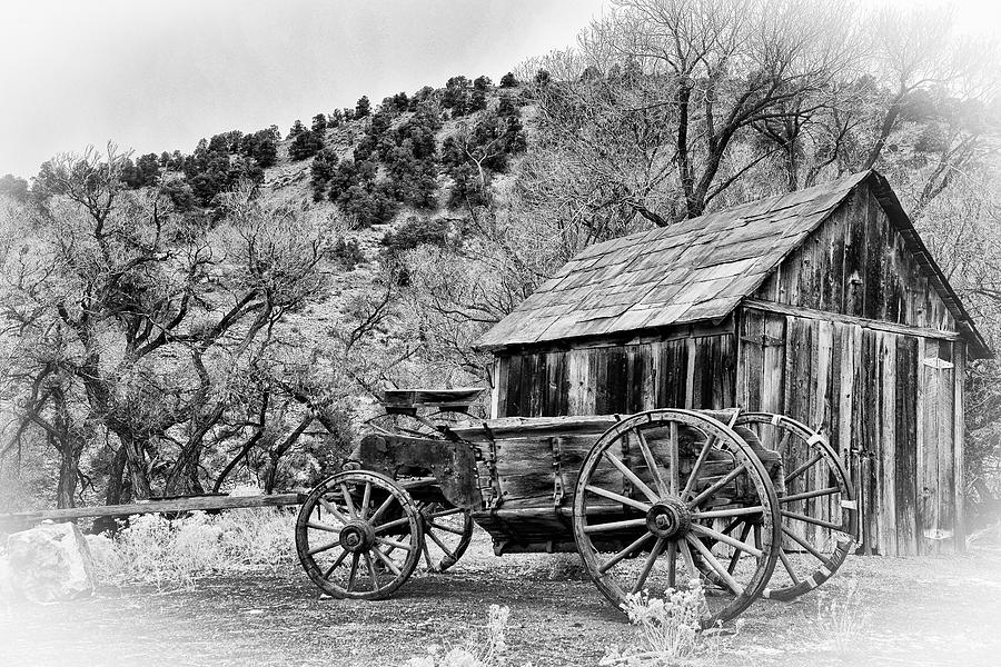 Barn Photograph - Gold Hill Wagon by Janis Knight