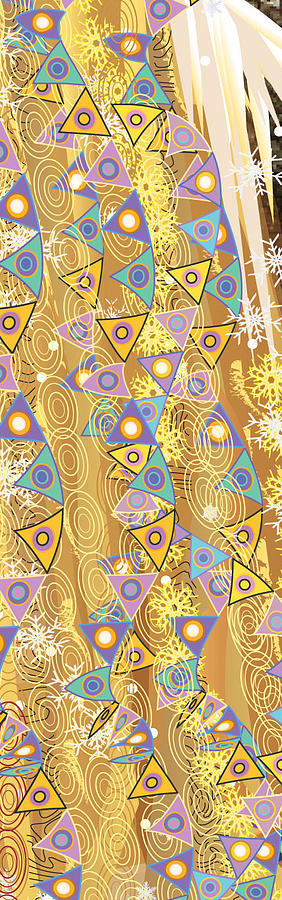 Gold Kite Detail Digital Art by Kim Prowse