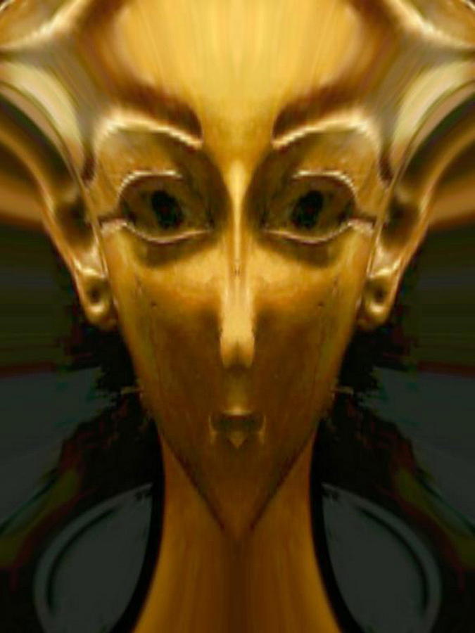 Gold Man Digital Art by Mary Russell