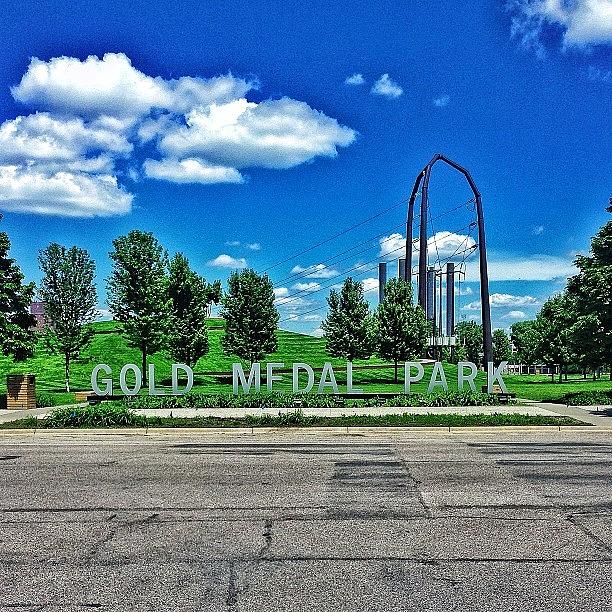 Minneapolis Photograph - Gold Medal Park. #park #grass #trees by Brent Rousseau
