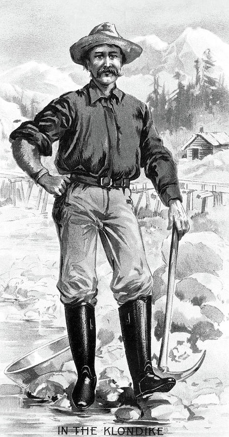 Gold Miner, 1899 Painting by Granger