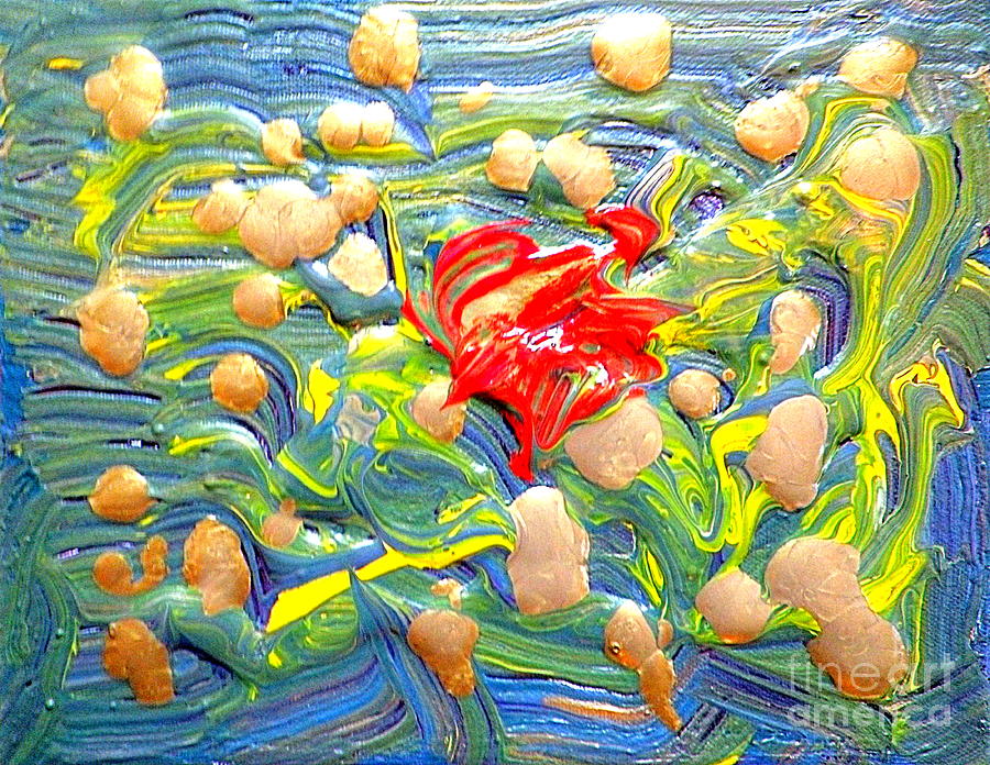 Gold Nuggets 1 Painting by Richard W Linford