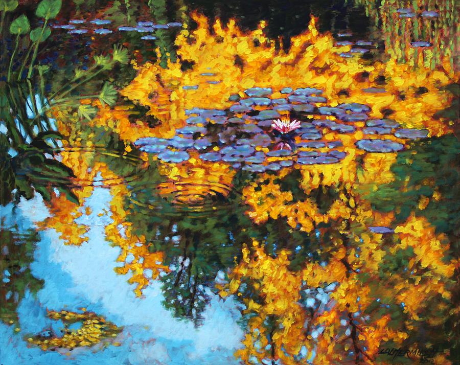 Gold Reflections Painting by John Lautermilch