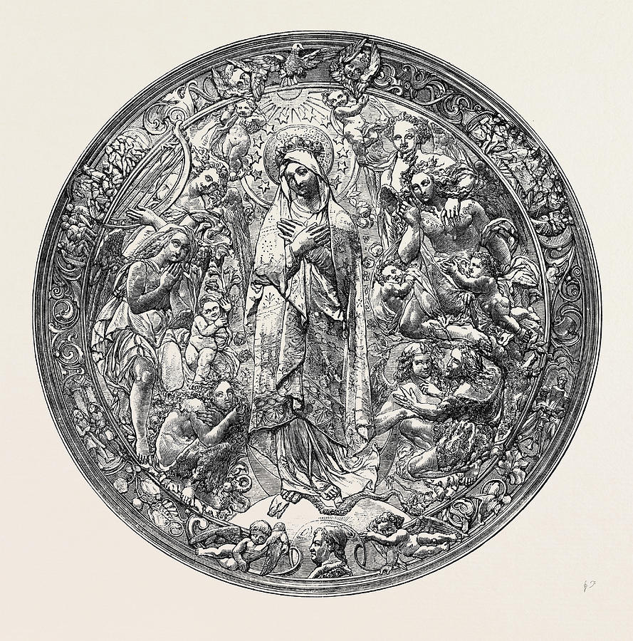 Gold Repousse Medallion Drawing by Dutch School | Fine Art America