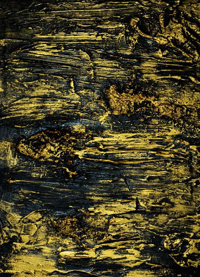 Abstract Painting - Gold Rush 3 by P Dwain Morris