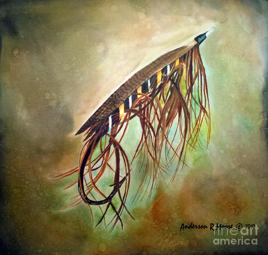 Sports Painting - Gold Speal Spey by Anderson R Moore