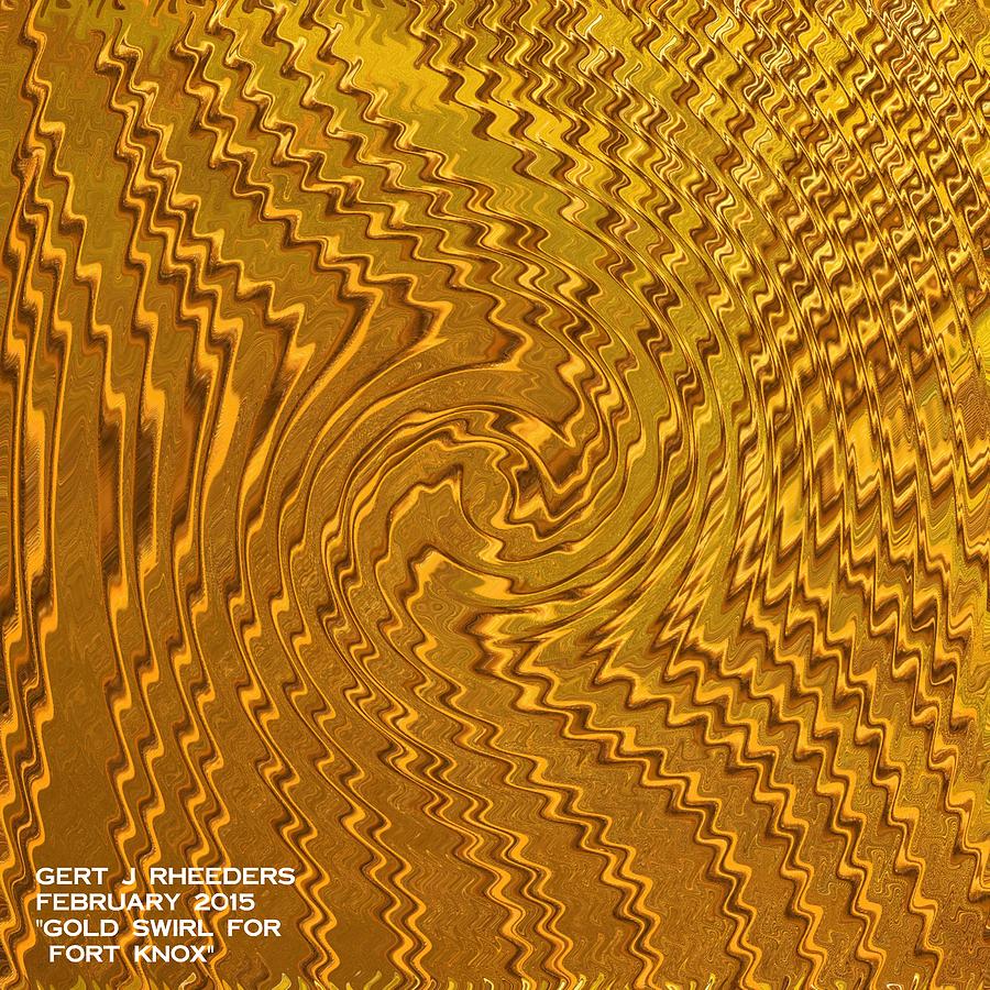 Gold Swirl For Fort Knox H A Painting