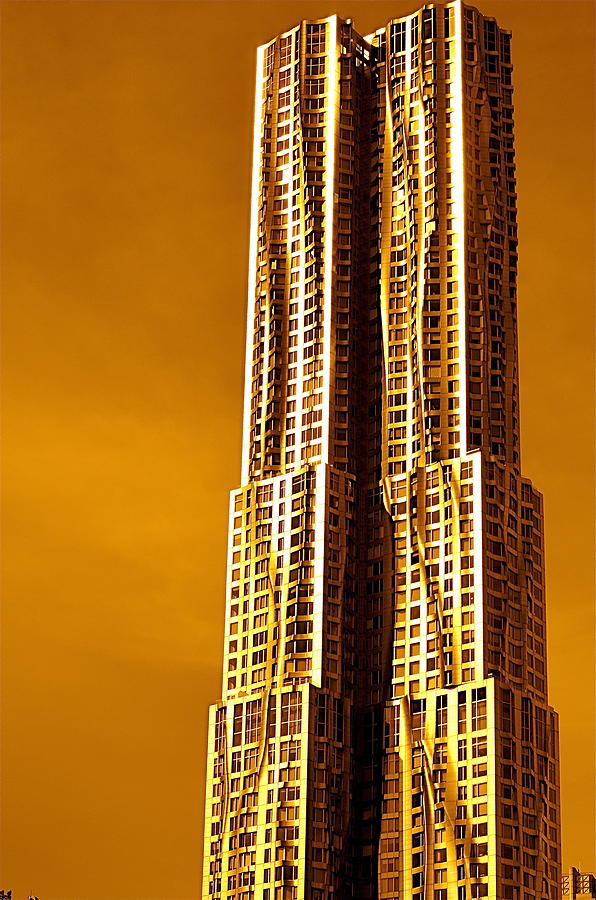 Gold Tower Ny Photograph by Gregory Merlin Brown