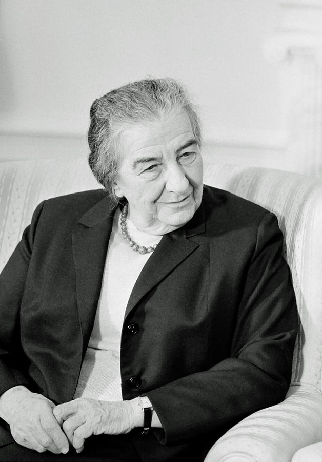 Black And White Photograph - Golda Meir 1973 by Mountain Dreams