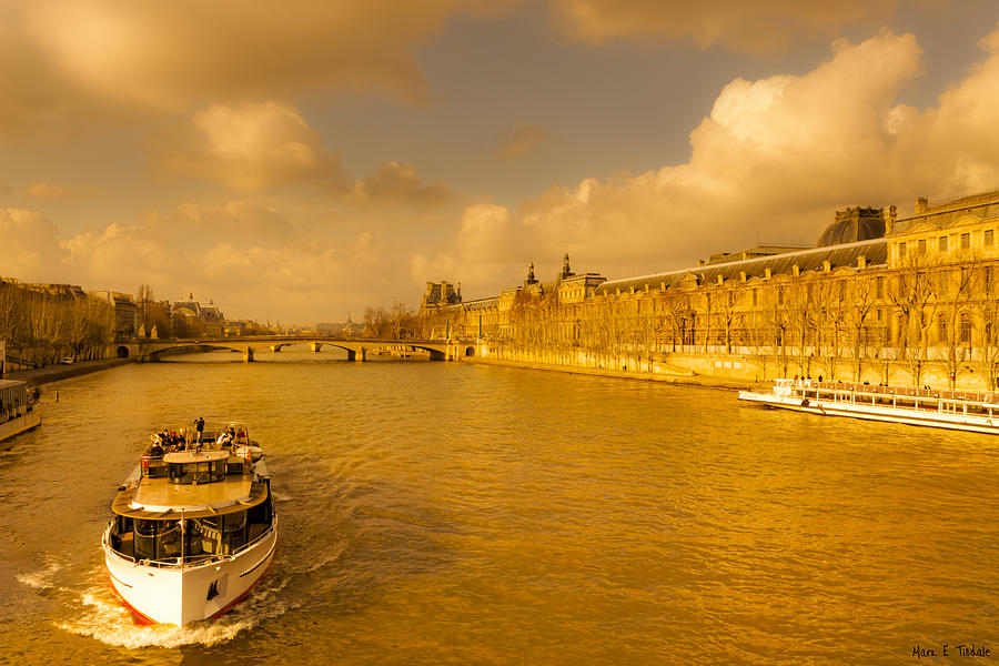 Golden Afternoon on the Seine in Paris Photograph by Mark Tisdale