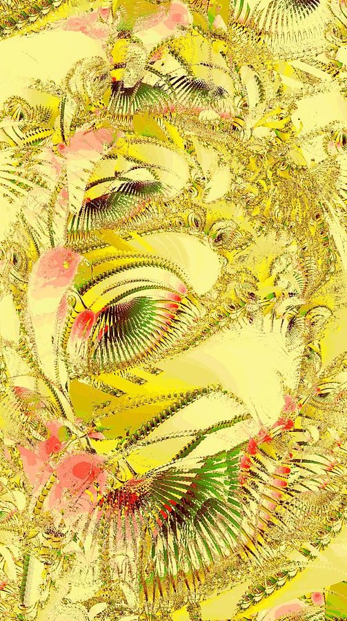 Abstract Digital Art - Golden by Anastasiya Malakhova