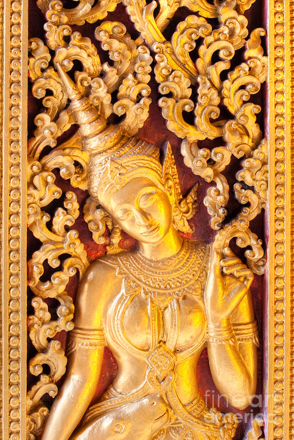 Golden Apsara  Photograph by Luciano Mortula