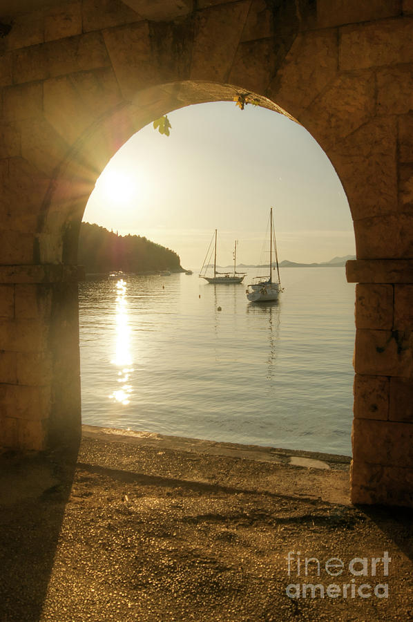 Golden Archway Sunset Photograph by David Birchall
