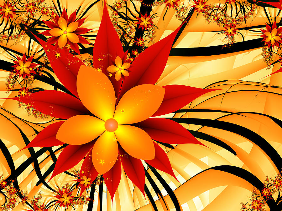 Golden Autumn Digital Art by Gabiw Art