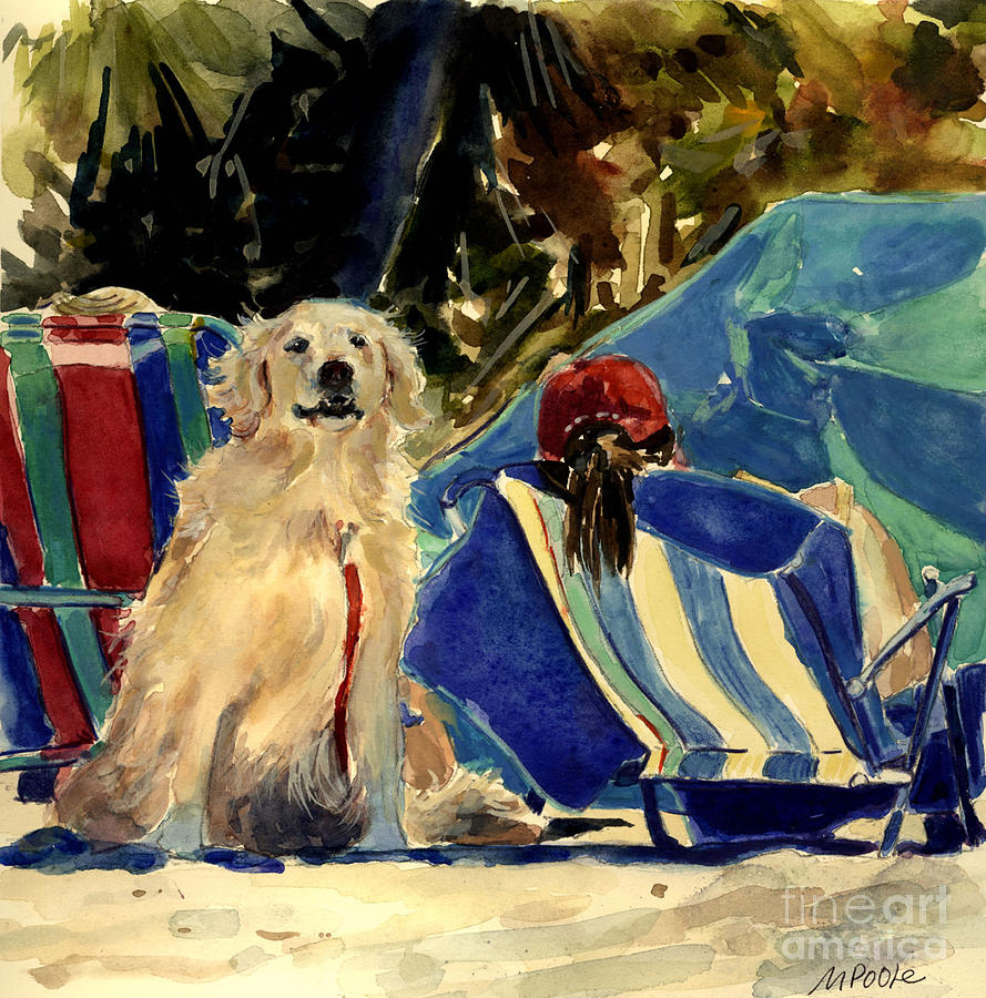 Summer Painting - Golden Beach by Molly Poole