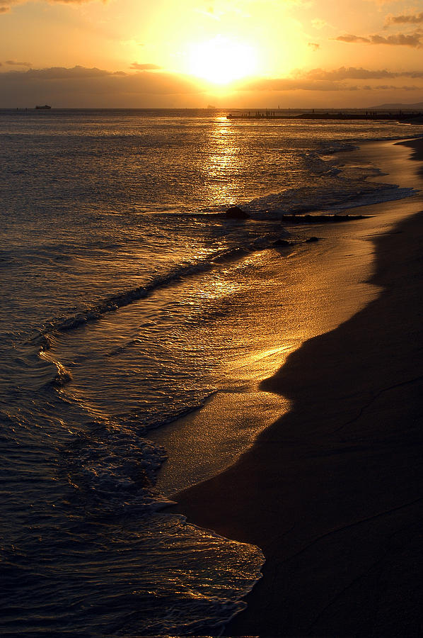 Golden Beach Photograph by Yue Wang