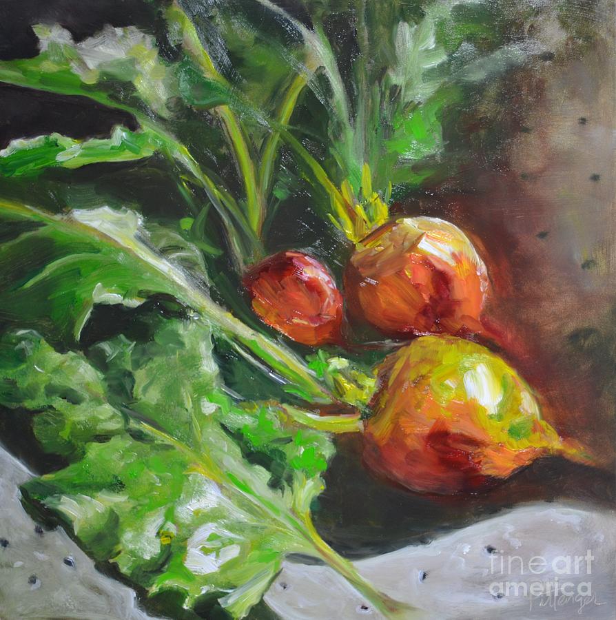 Golden Beets Painting