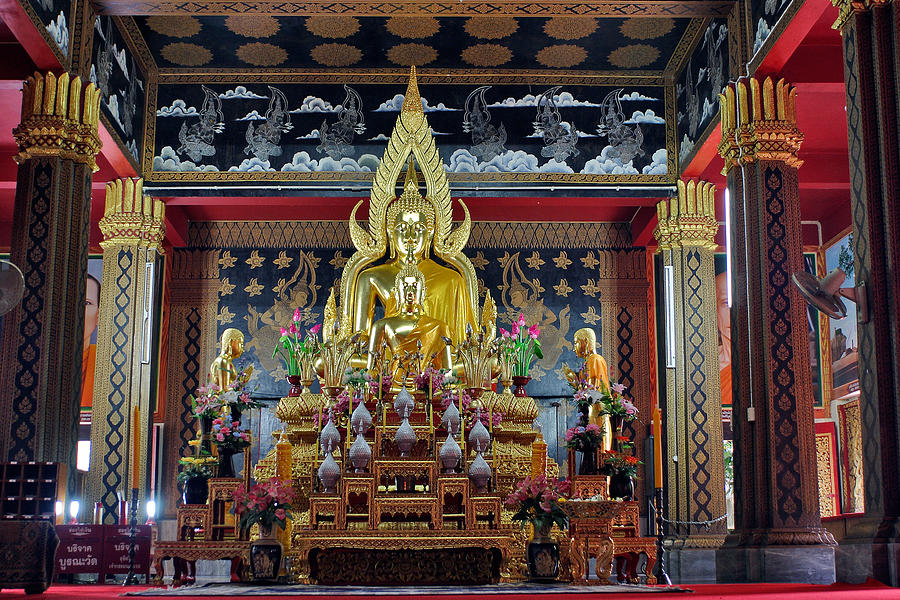 Golden Buddha Photograph by Adam Romanowicz