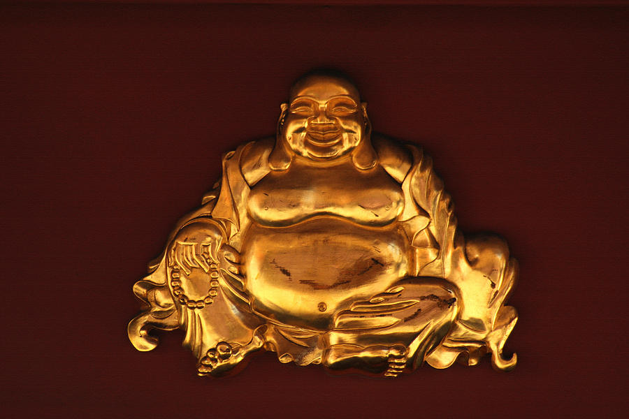 Golden Buddha Photograph by Art Block Collections