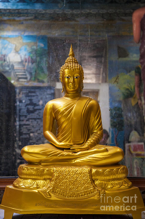 Golden Buddha in Sri Lanka Photograph by Gina Koch