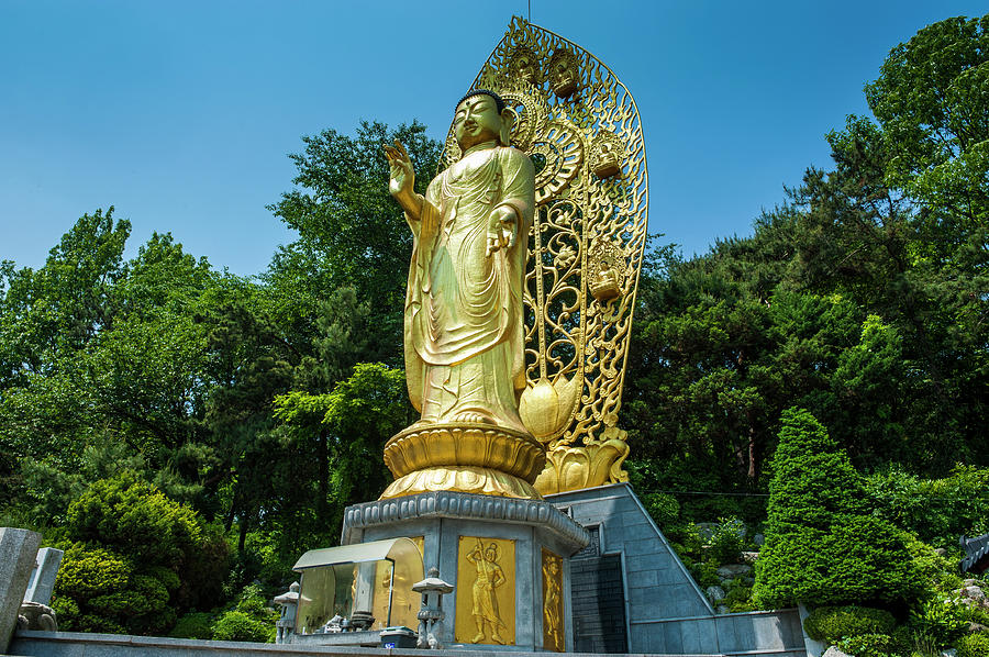 Buddha Photograph - Golden Buddha, Unesco World Heritage by Michael Runkel