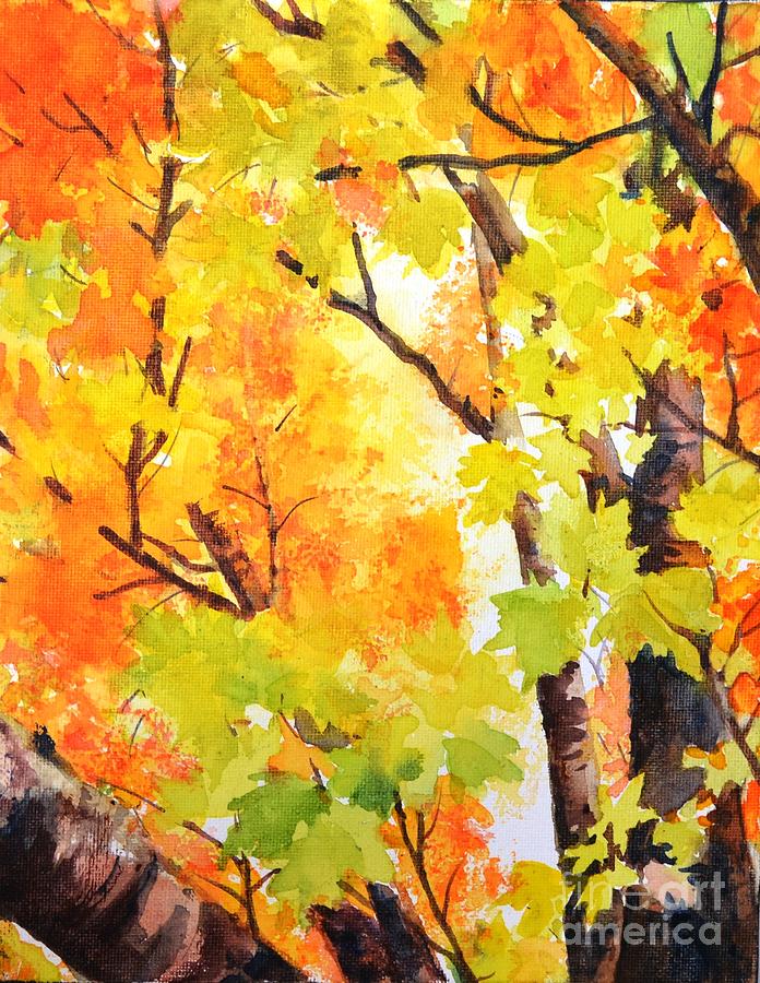 Golden canopy 2 Painting by Betty M M Wong