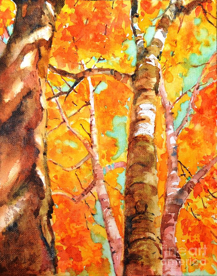 Golden canopy 1 Painting by Betty M M Wong