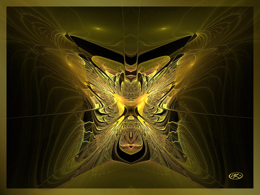 Golden Chamber Digital Art by Kiki Art