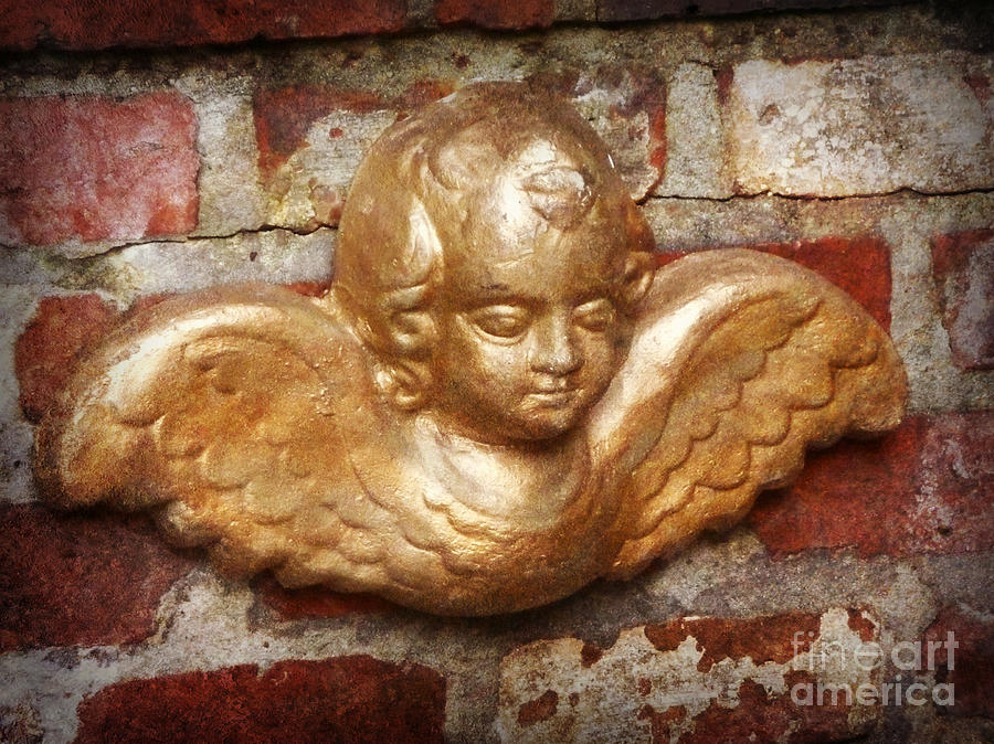 New Orleans Photograph - Golden Cherub by Valerie Reeves