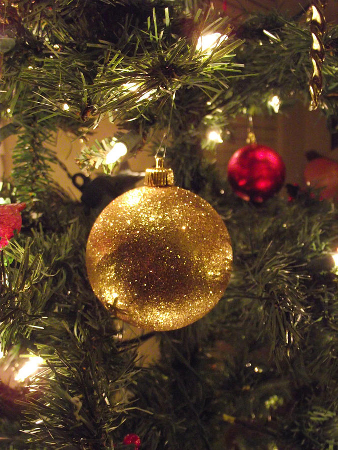 Golden Christmas Bauble  by Jayne Wilson