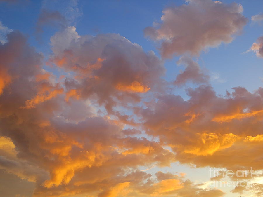 Golden Clouds 2 Photograph by Robert Birkenes