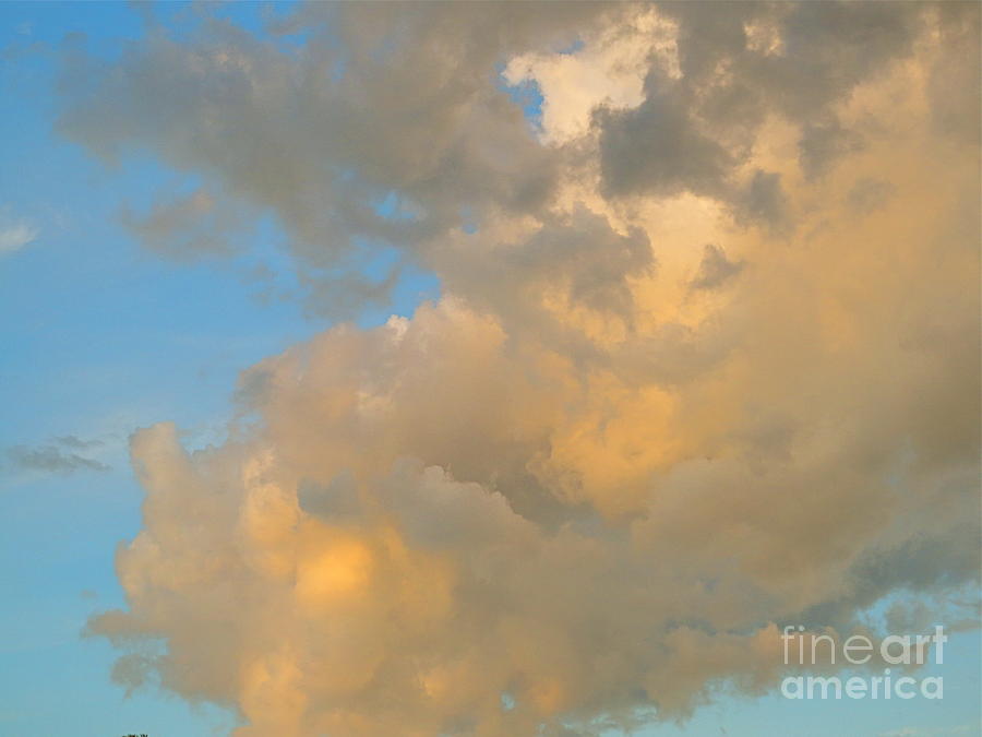 Golden Clouds 3 Photograph by Robert Birkenes