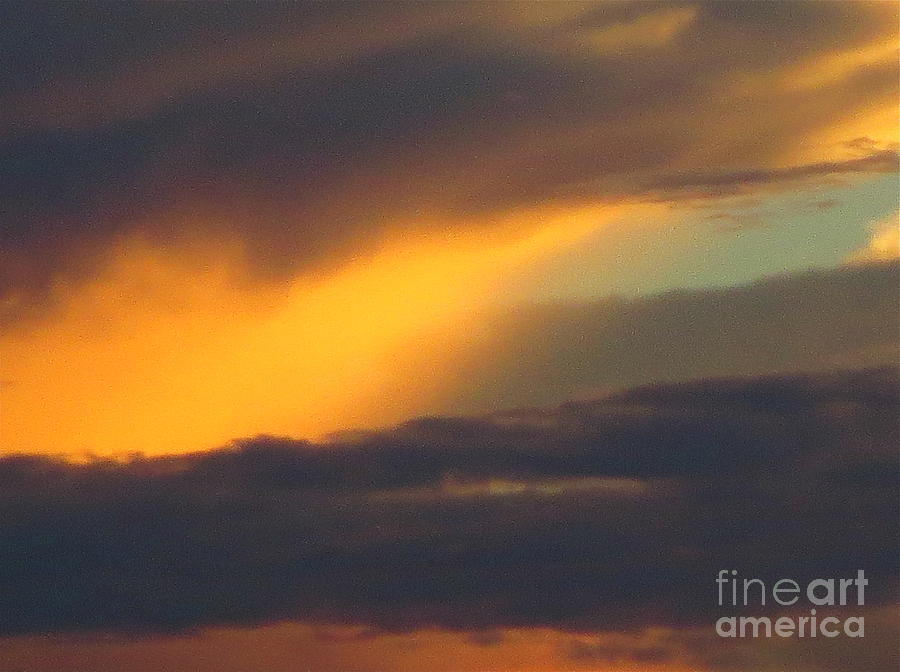 Golden Clouds at Sunset 4 Photograph by Robert Birkenes