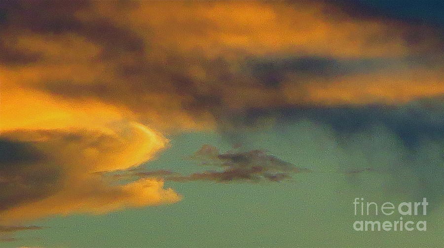 Golden Clouds at Sunset 5 Photograph by Robert Birkenes