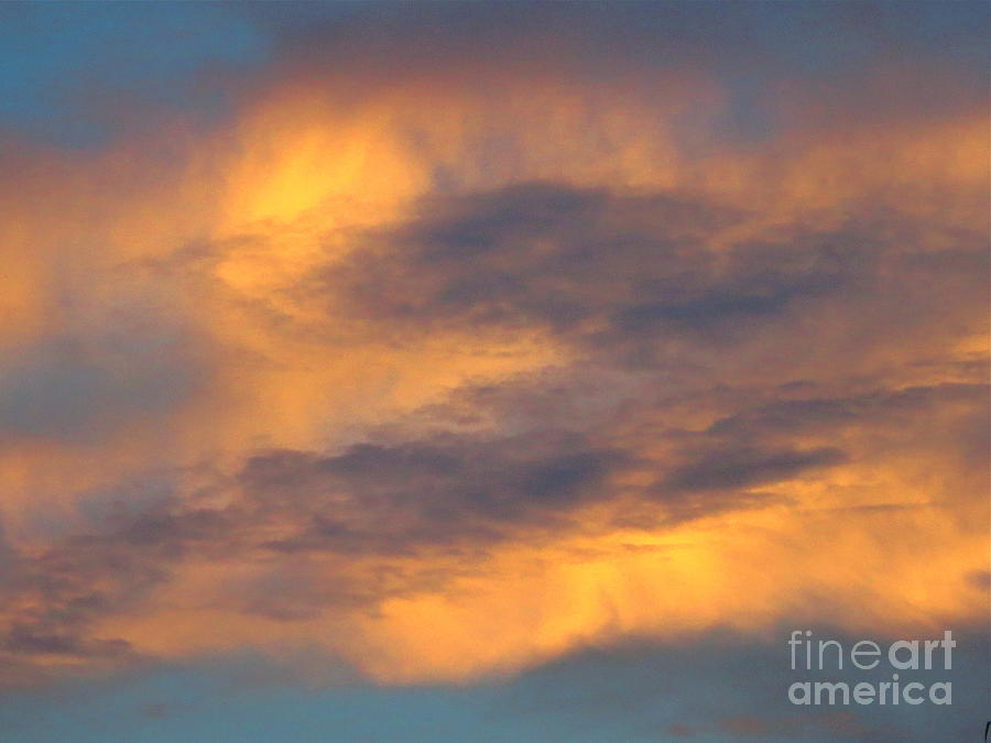 Golden Clouds at Sunset 6 Photograph by Robert Birkenes