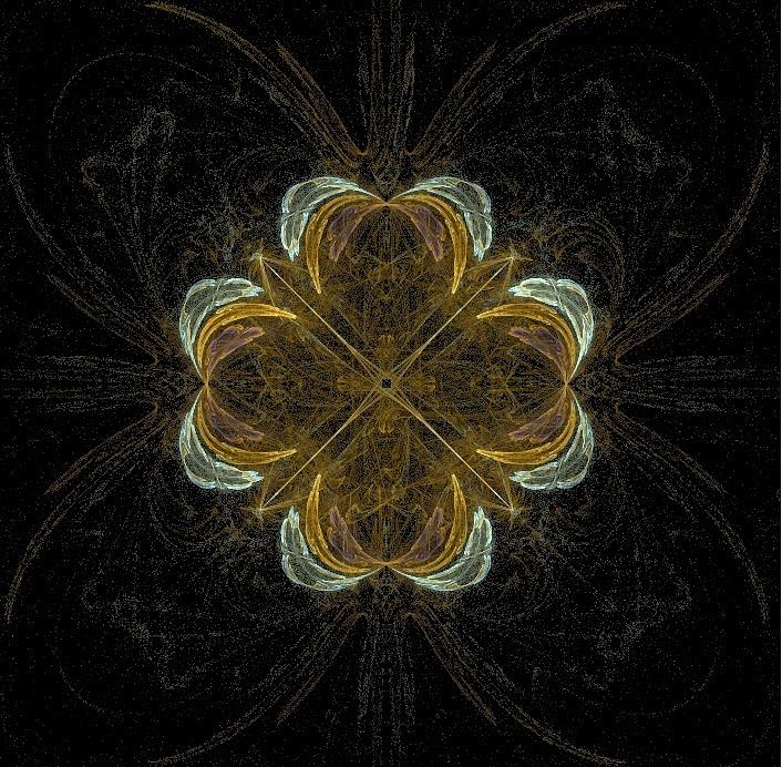 Golden Clover Cross Painting by Bruce Nutting