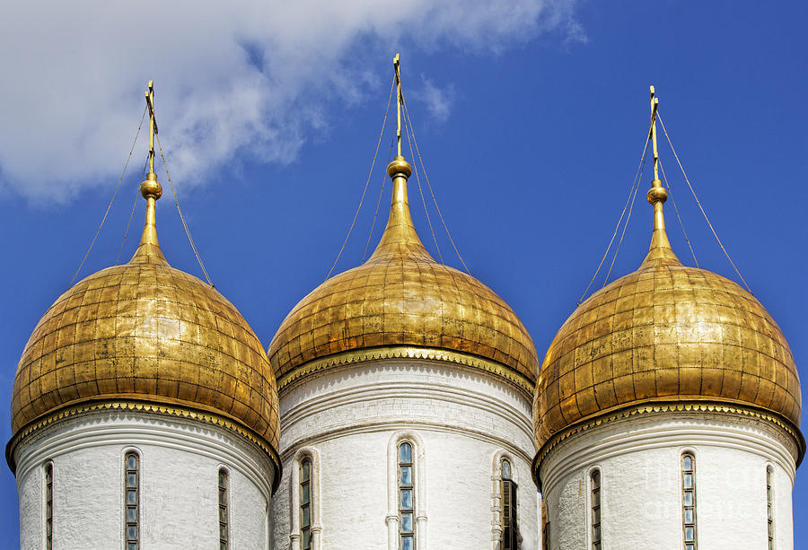 Golden Domes Photograph by Elena Nosyreva