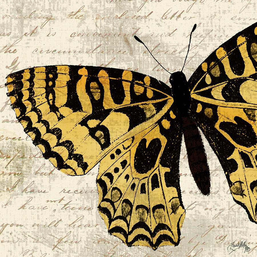 Butterfly Digital Art - Golden Dreams I by Elizabeth Medley