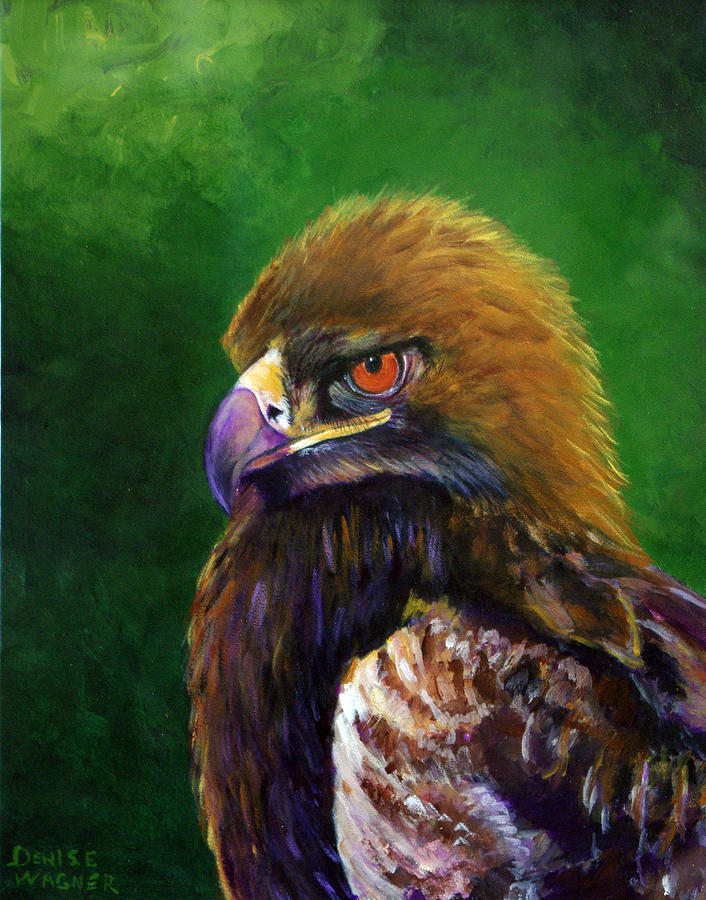 Golden Eagle Painting by Denise Wagner | Fine Art America