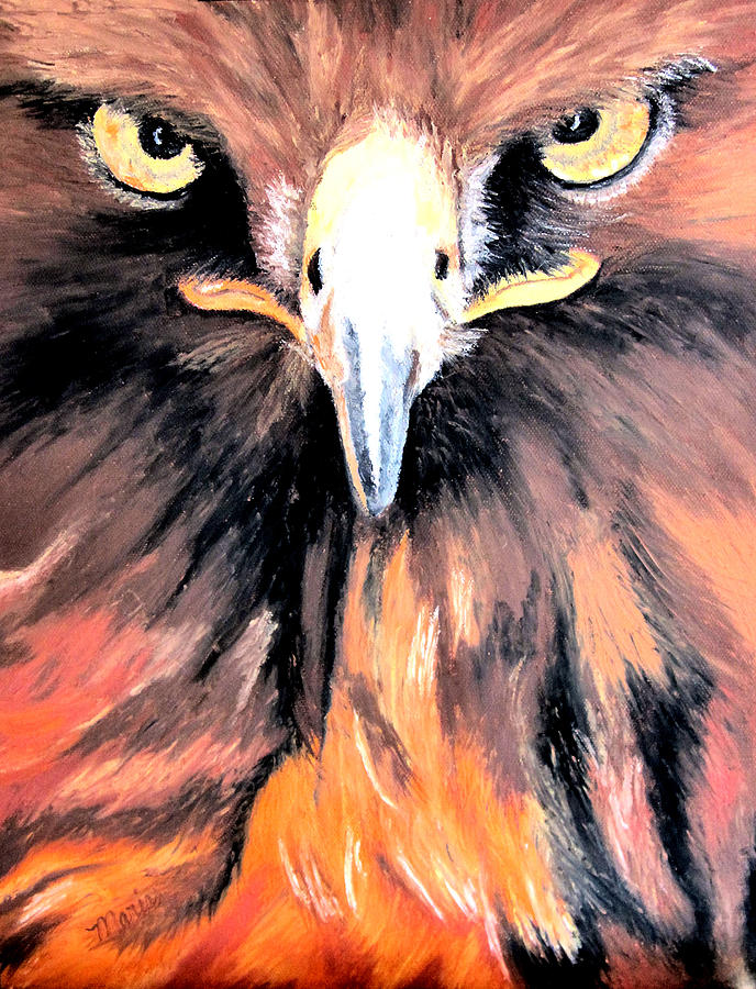 Golden Eagle Painting by Maris Sherwood
