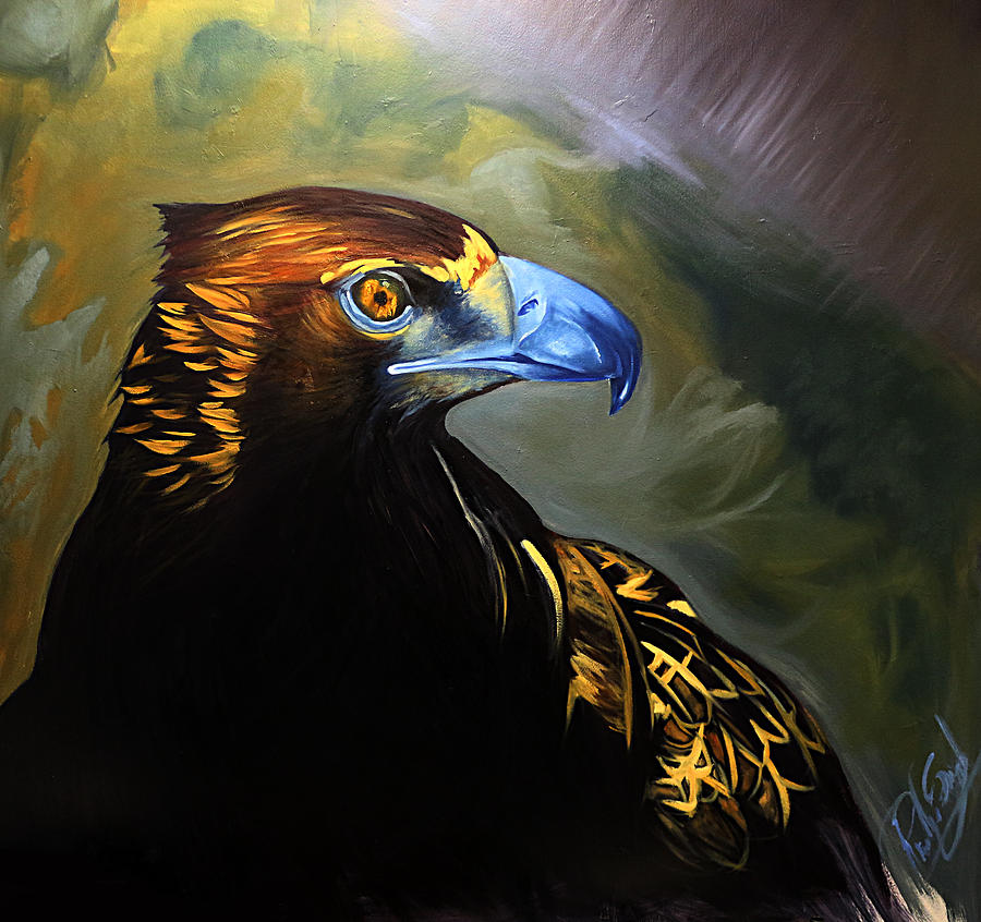 Golden Eagle Painting by Art of Raman