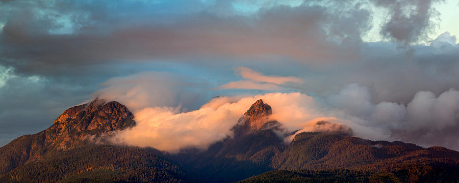 Golden Ears Sunset Photograph by Michael Russell