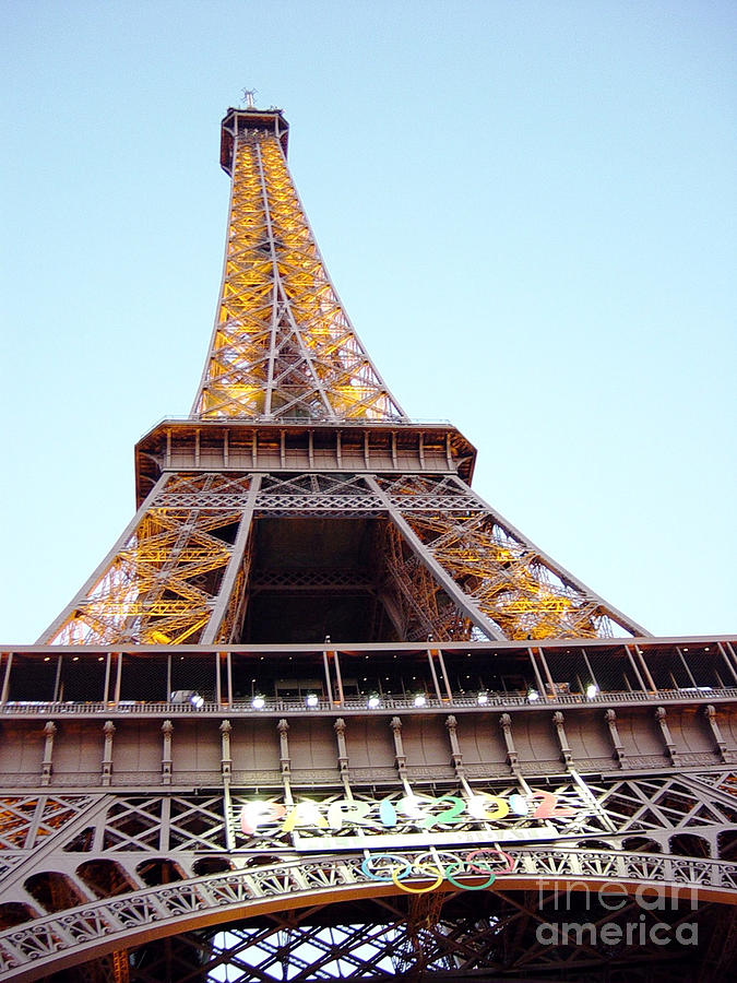 Paris Photograph - Golden Eiffel by Deborah Smolinske