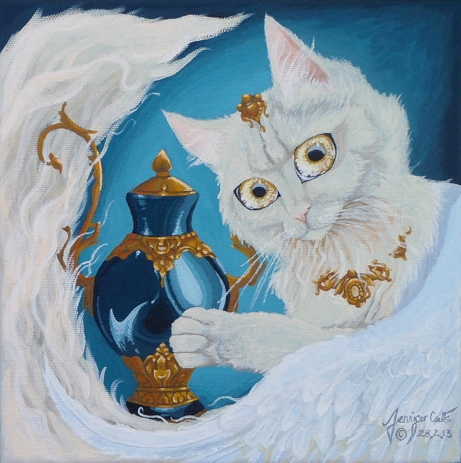 cat angelus canvas