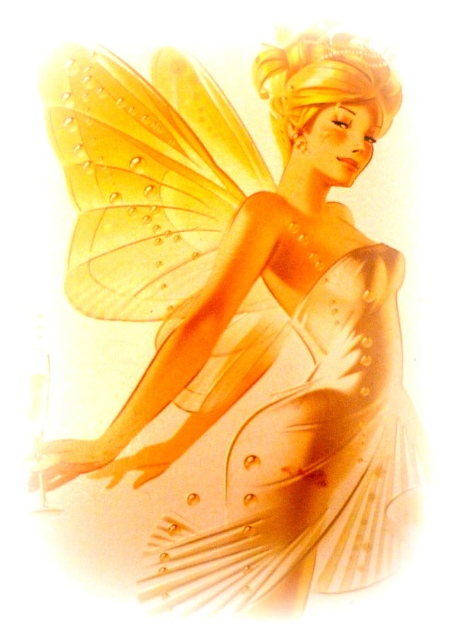 Fairy Digital Art - Golden Fairy by Angel One